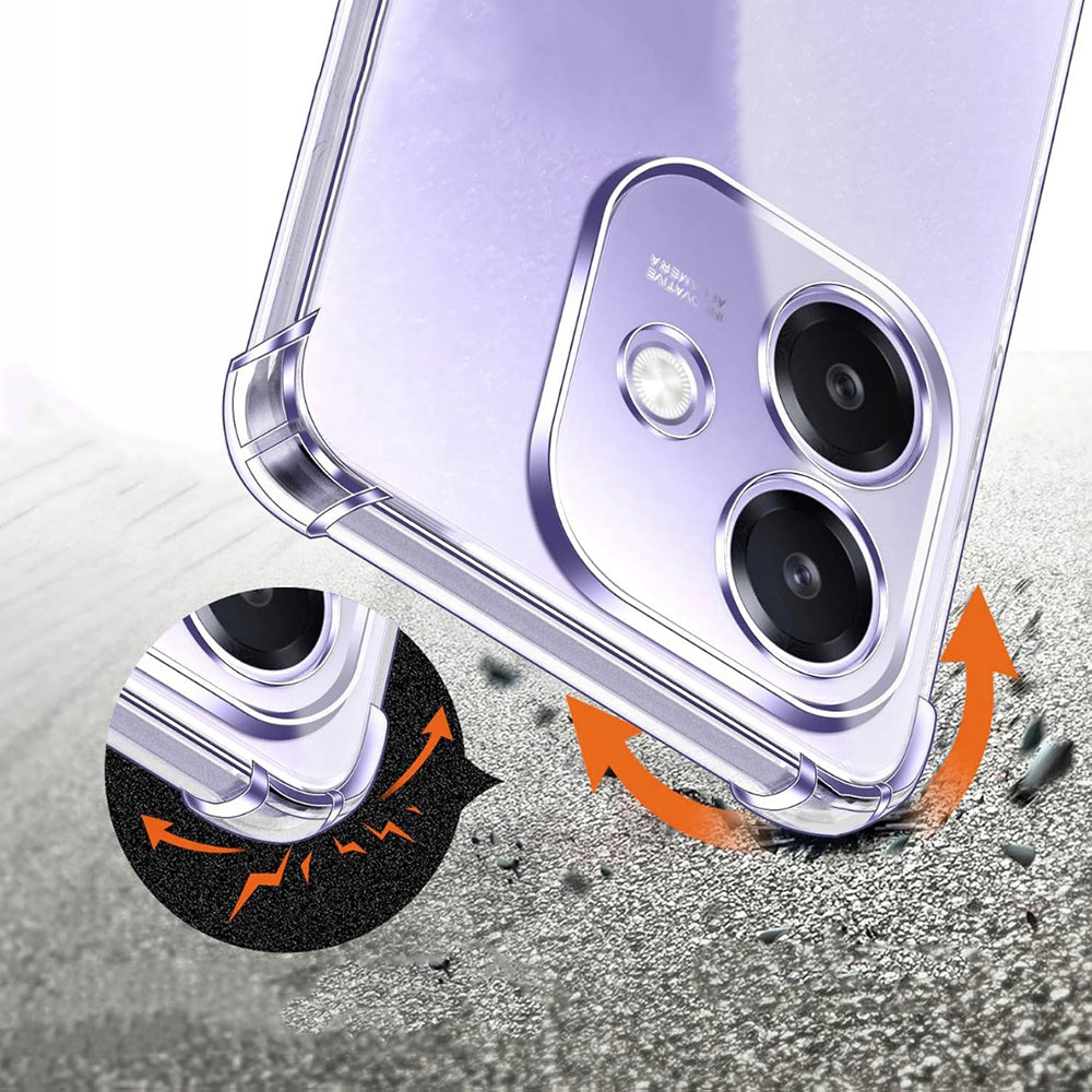 Capa para Oppo A3 4G, Techsuit, Shockproof Clear, Transparente
