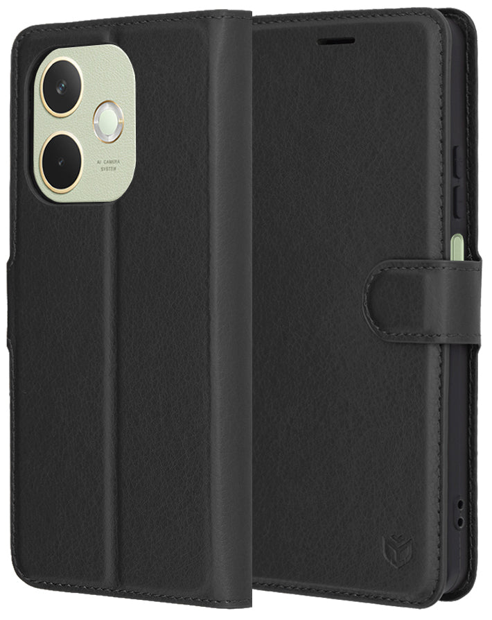 Capa para Oppo A5 Pro 4G / A5 Pro, Techsuit, Leather Folio, Preta