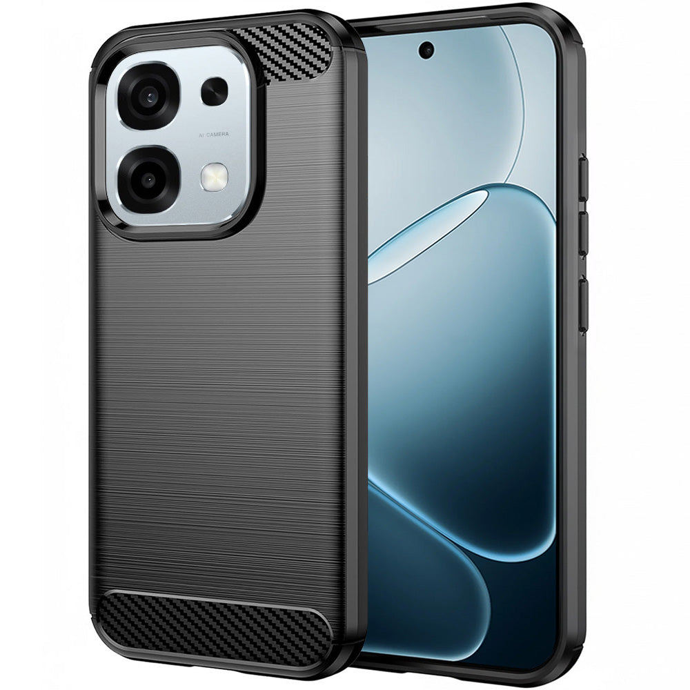 Capa para Oppo A6 Pro 5G / A6 Pro 4G, Techsuit, Carbono, Preta