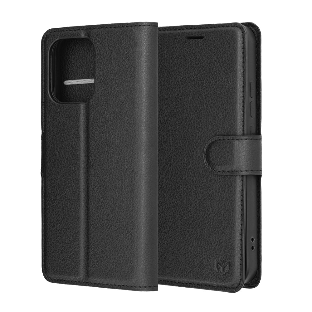 Capa para Oppo A6 Pro 5G / A6 Pro 4G, Techsuit, Leather Folio, Preta