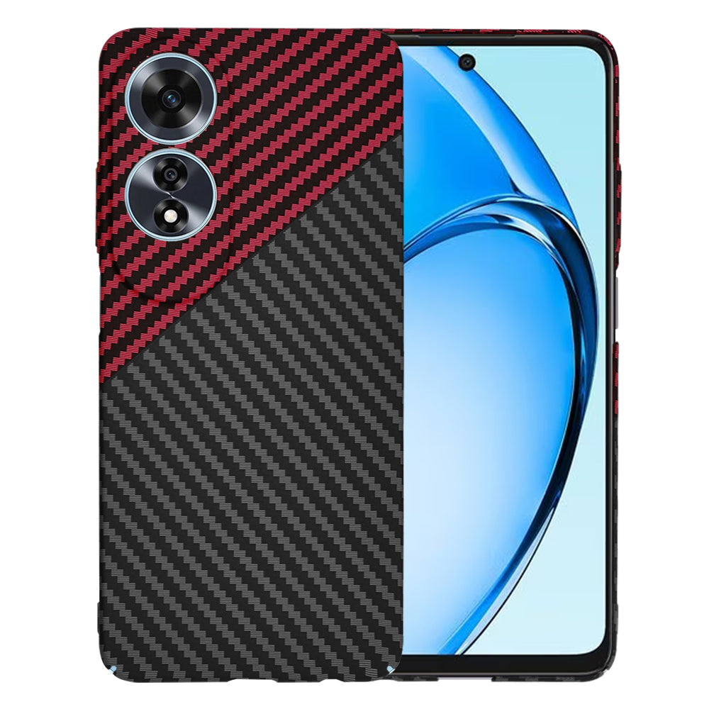 Capa para Oppo A60, Techsuit, Carbonite FiberShell, Preto Vermelho
