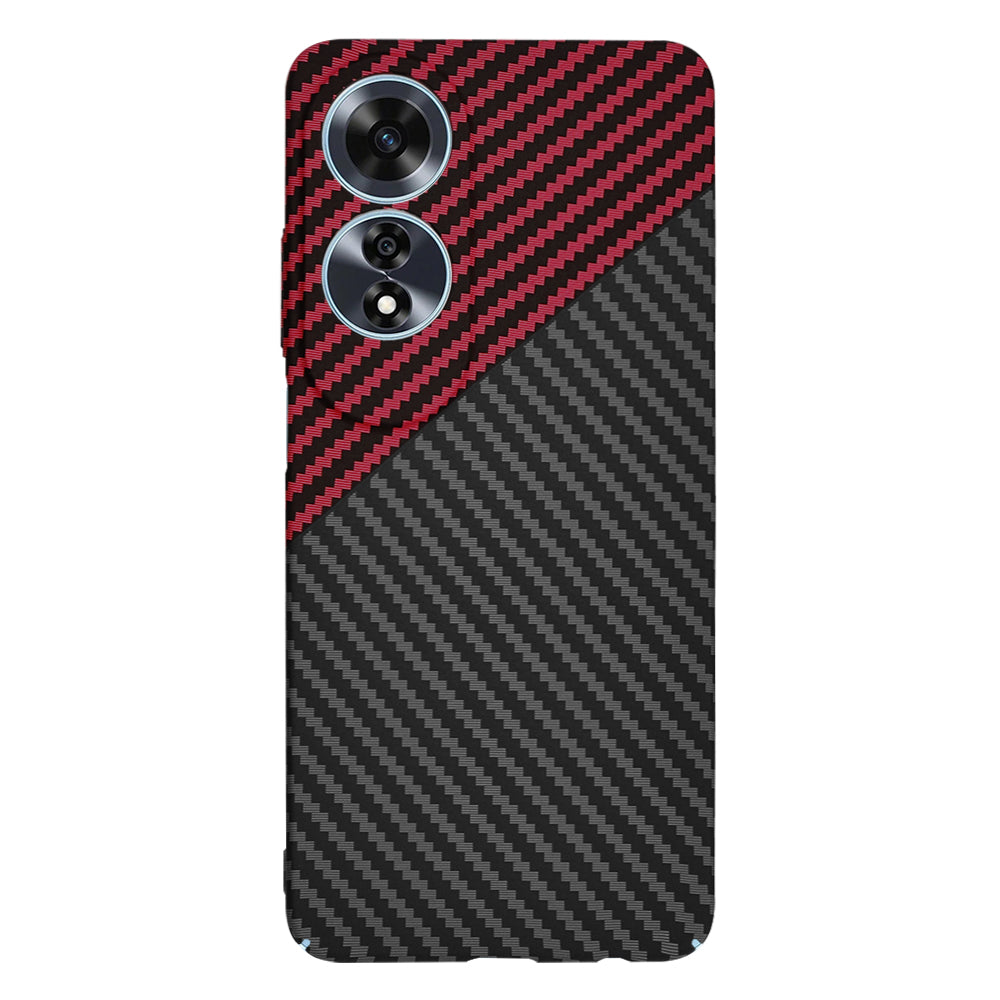 Capa para Oppo A60, Techsuit, Carbonite FiberShell, Preto Vermelho