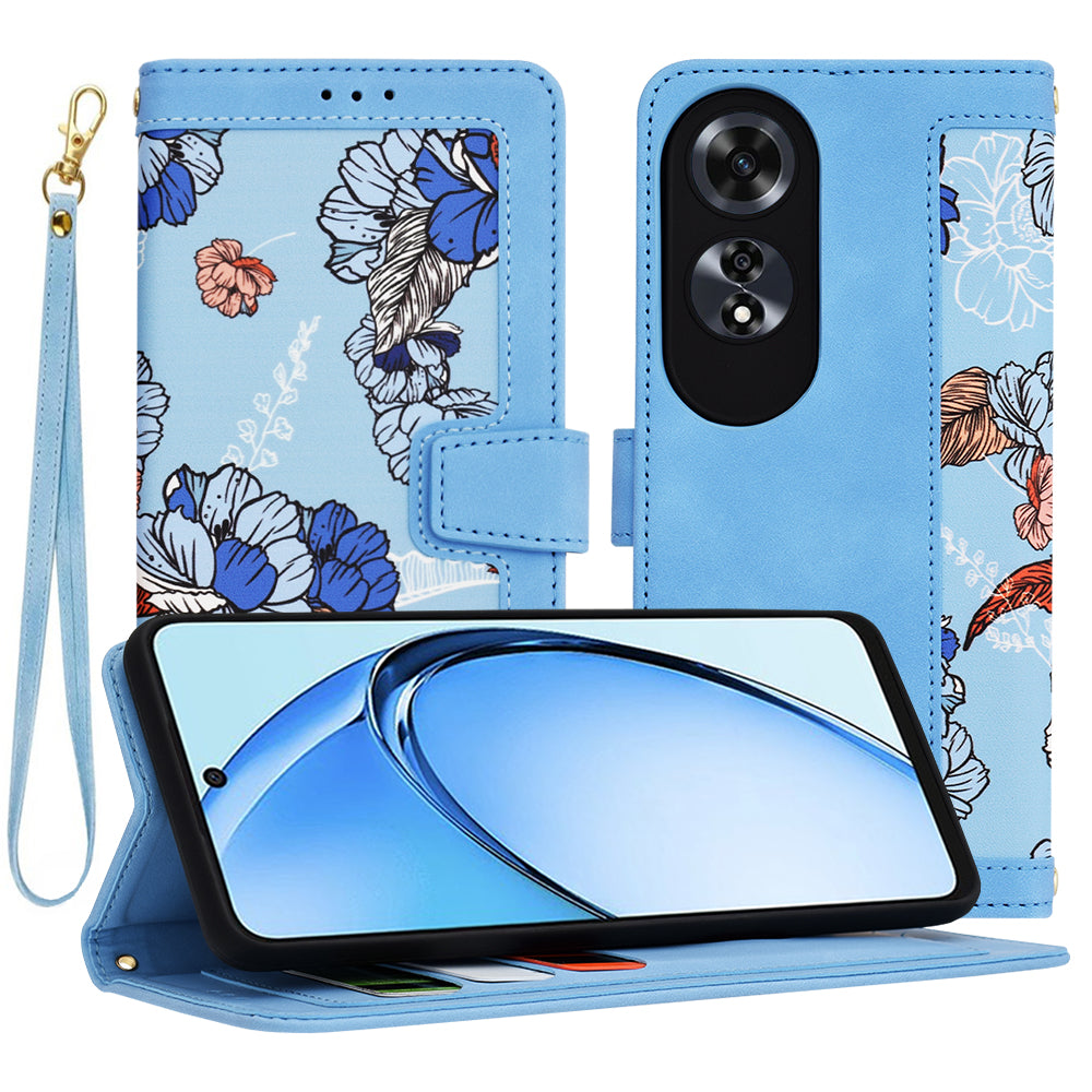 Capa para Oppo A60, Techsuit, FlipCraft, Azul