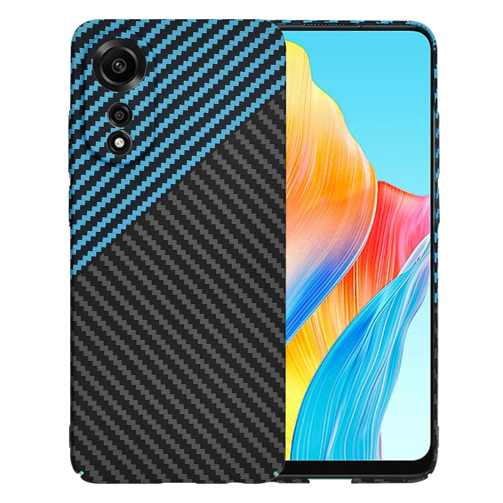 Capa para Oppo A78 4G, Techsuit, Carbonite FiberShell, Preto Azul