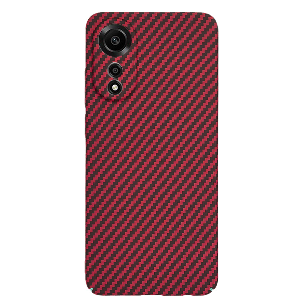 Capa para Oppo A78 4G, Techsuit, Carbonite FiberShell, Vermelha