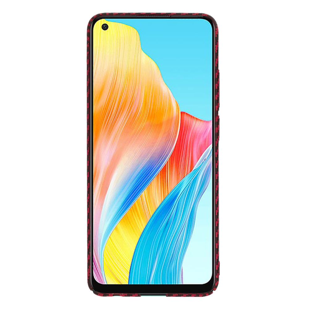 Capa para Oppo A78 4G, Techsuit, Carbonite FiberShell, Vermelha