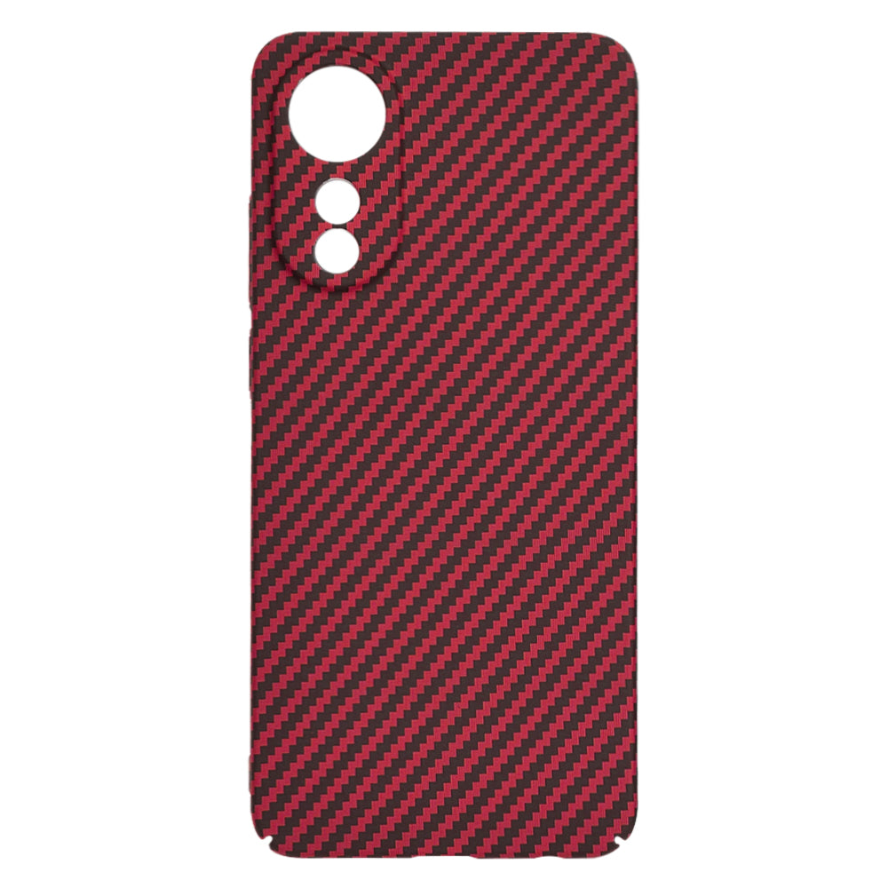 Capa para Oppo A78 4G, Techsuit, Carbonite FiberShell, Vermelha