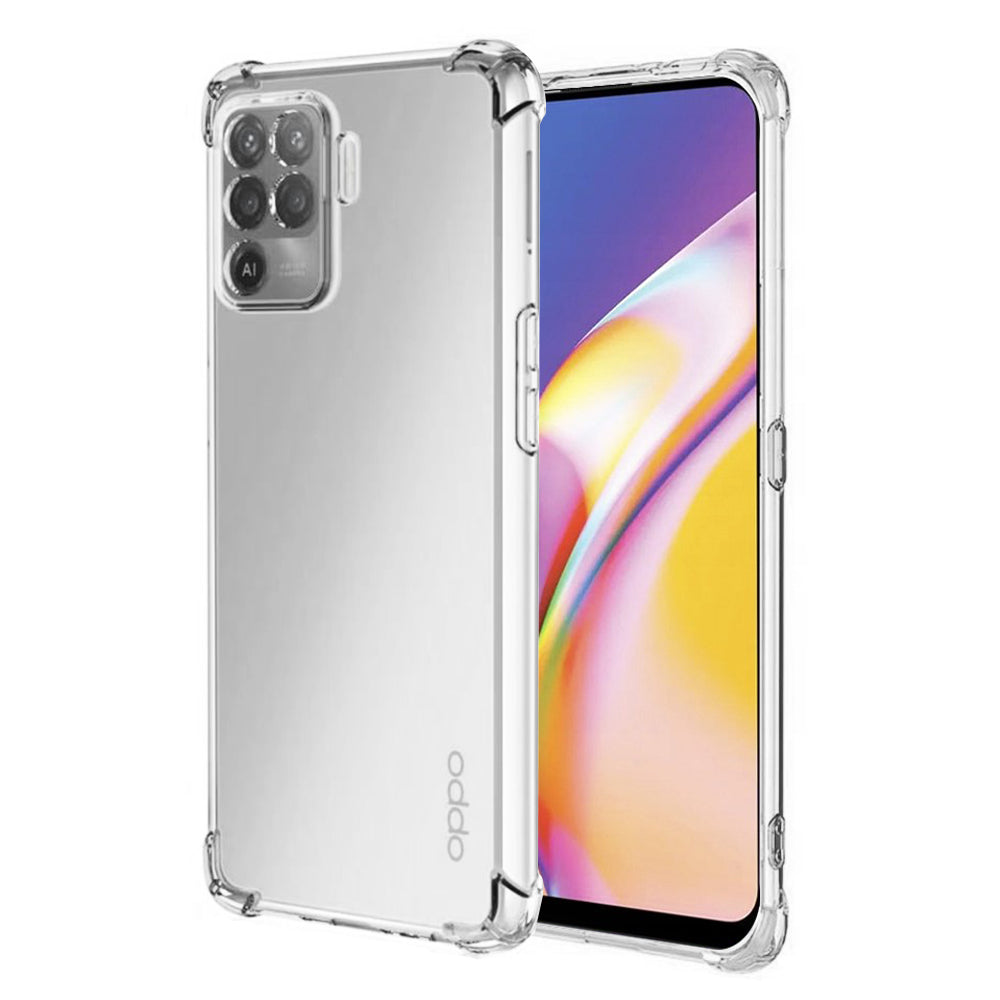 Capa para Oppo A94 / Reno5 Lite, Techsuit, Transparente Antichoque, Transparente