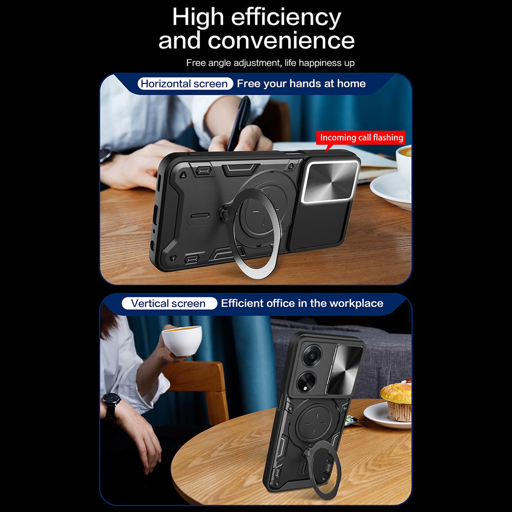 Capa para Oppo A98, Techsuit, CamGuard Pro, Preta