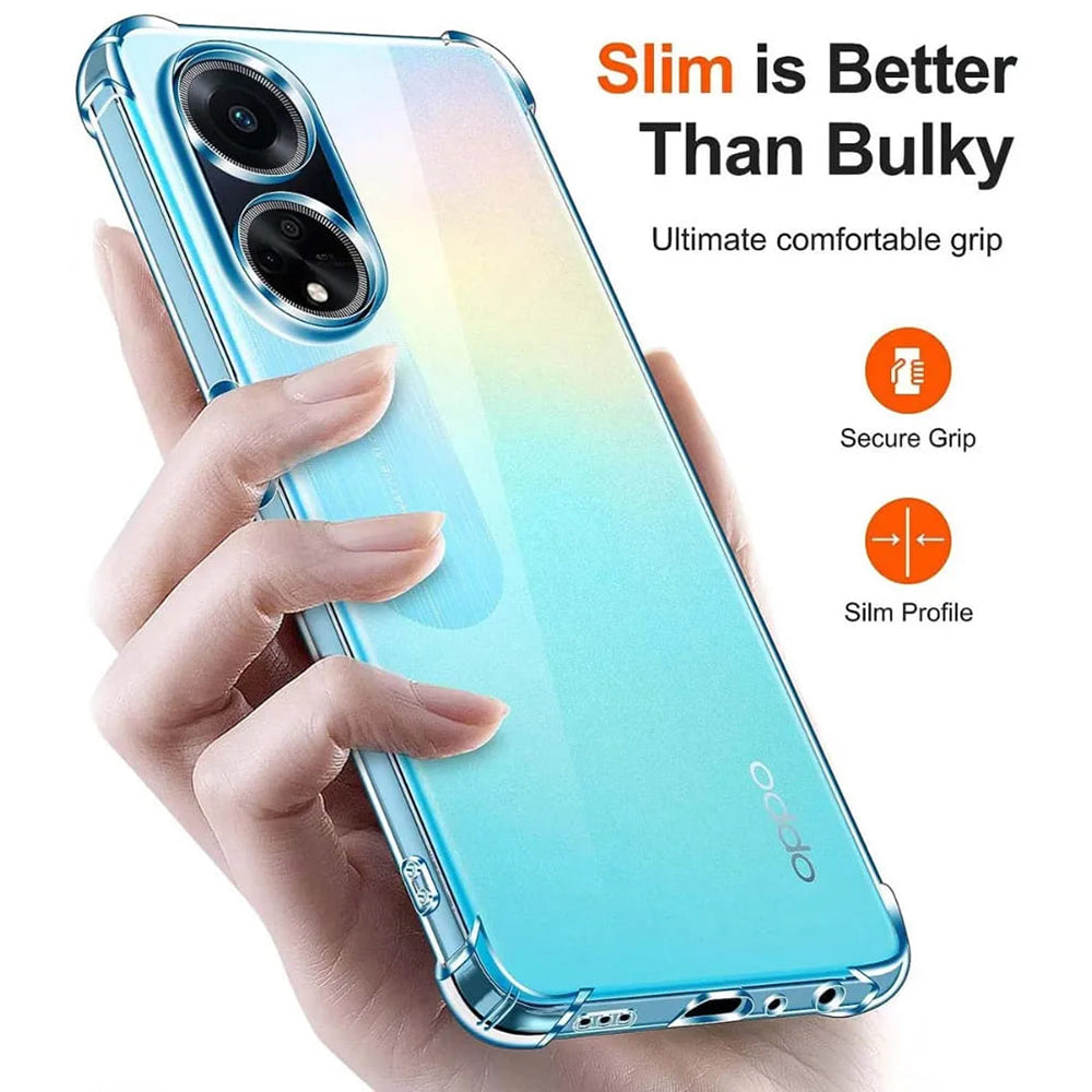 Capa para Oppo A98, Techsuit, Shockproof Clear, Transparente