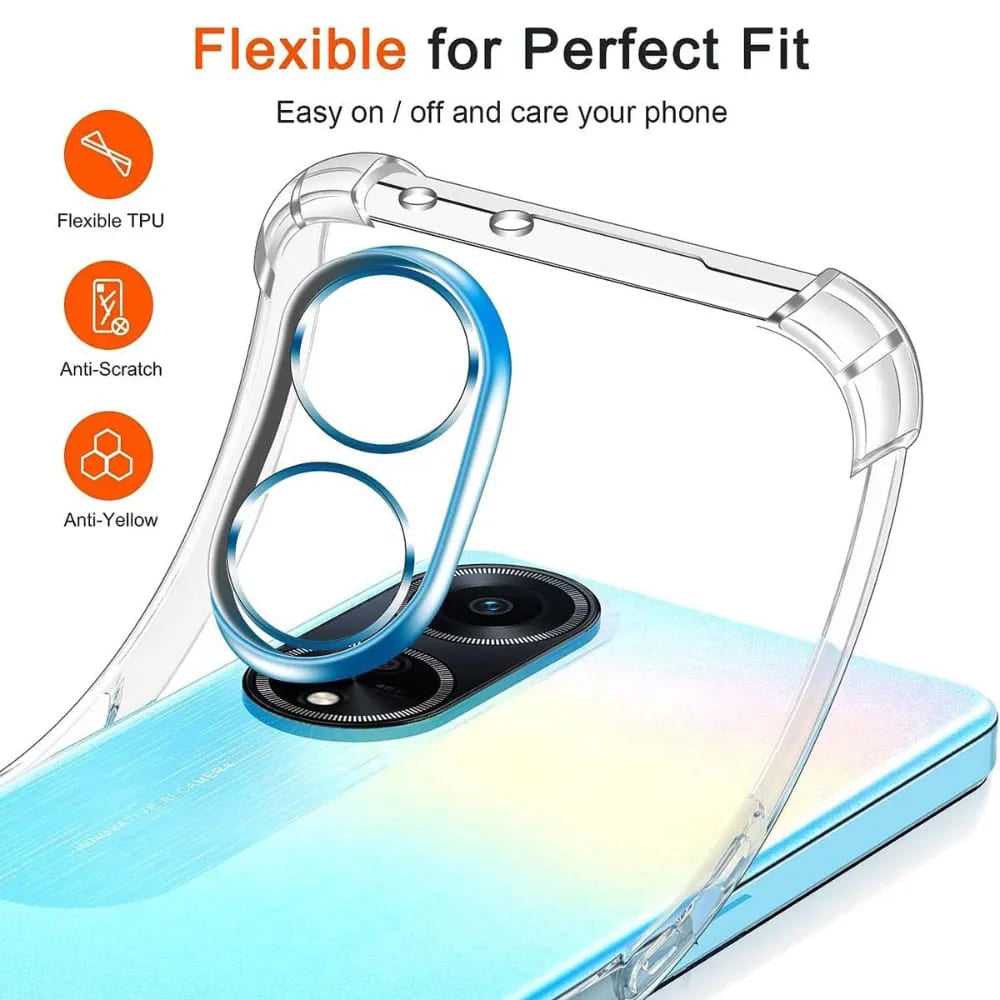 Capa para Oppo A98, Techsuit, Shockproof Clear, Transparente