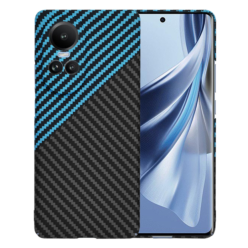 Capa para Oppo Reno10 / Reno10 Pro, Techsuit, Carbonite FiberShell, Preto Azul