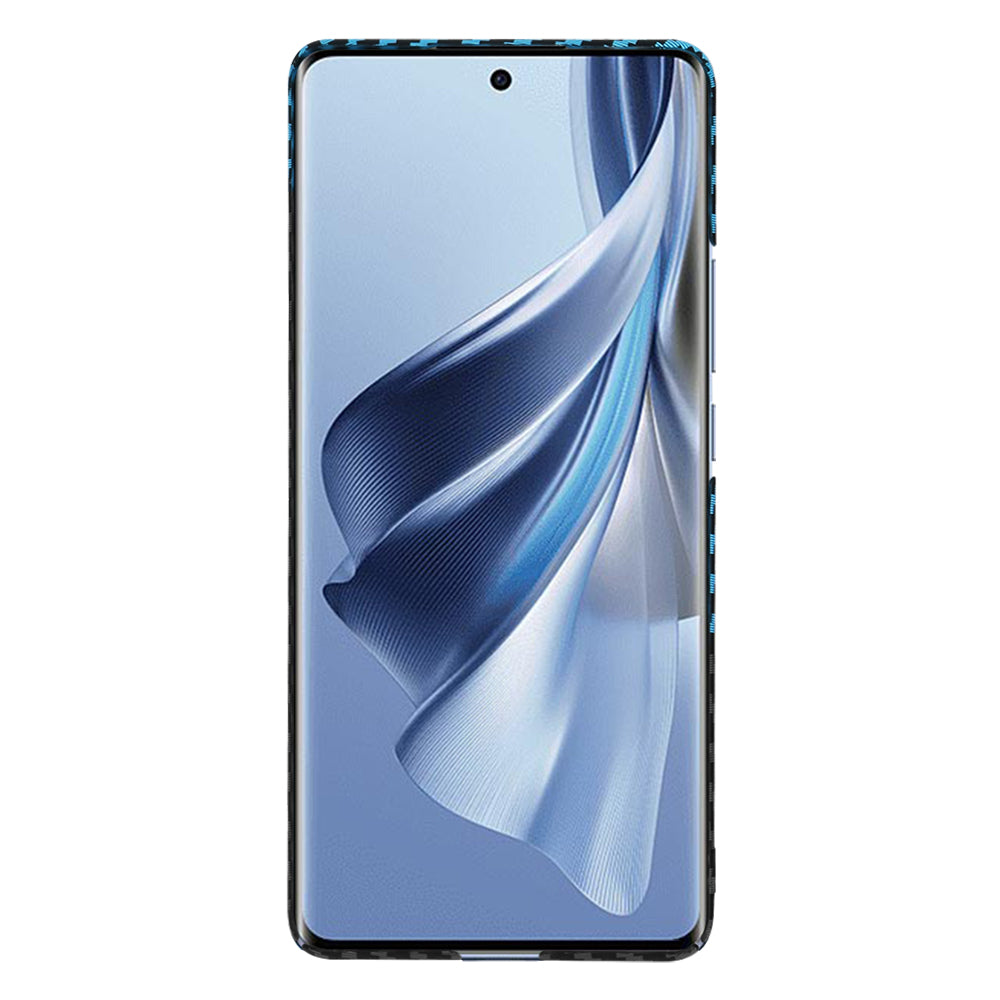 Capa para Oppo Reno10 / Reno10 Pro, Techsuit, Carbonite FiberShell, Preto Azul