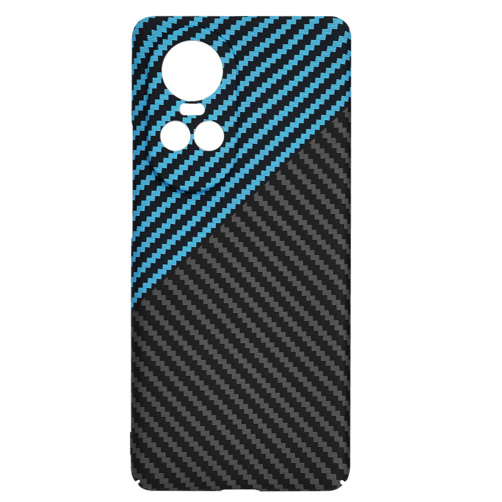 Capa para Oppo Reno10 / Reno10 Pro, Techsuit, Carbonite FiberShell, Preto Azul