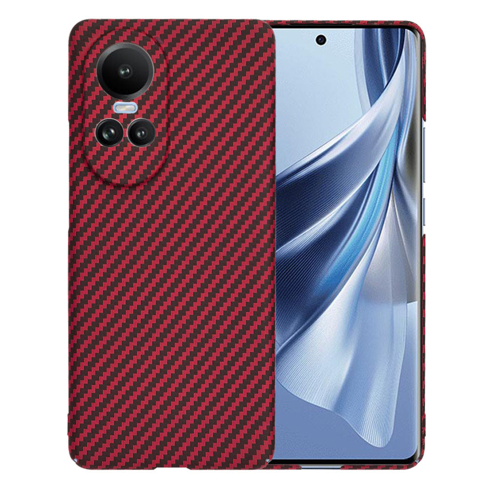Capa para Oppo Reno10 / Reno10 Pro, Techsuit, Carbonite FiberShell, Vermelha