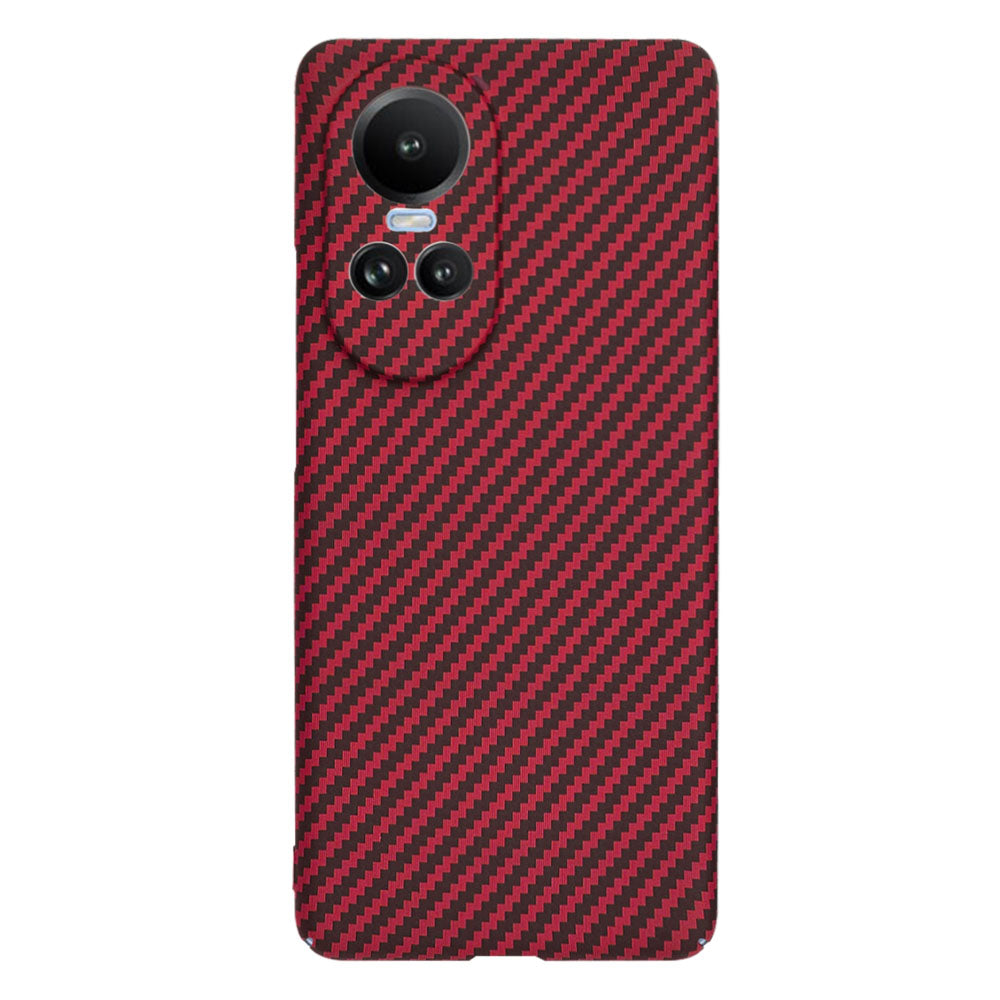 Capa para Oppo Reno10 / Reno10 Pro, Techsuit, Carbonite FiberShell, Vermelha