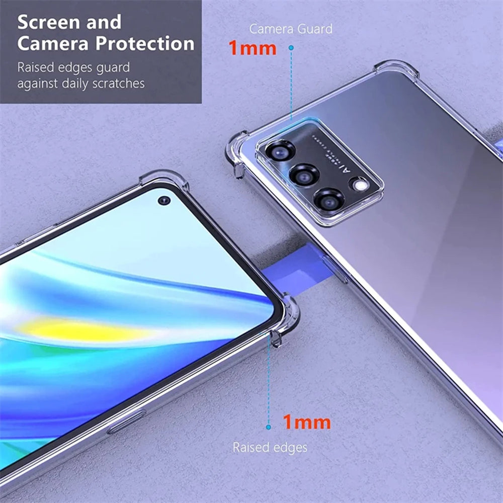 Capa para Oppo Reno10 / Reno10 Pro, Techsuit, Transparente à Prova de Choques