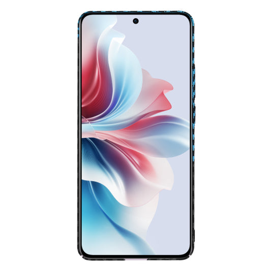 Capa para Oppo Reno11 F, Techsuit, Carbonite FiberShell, Preto Azul