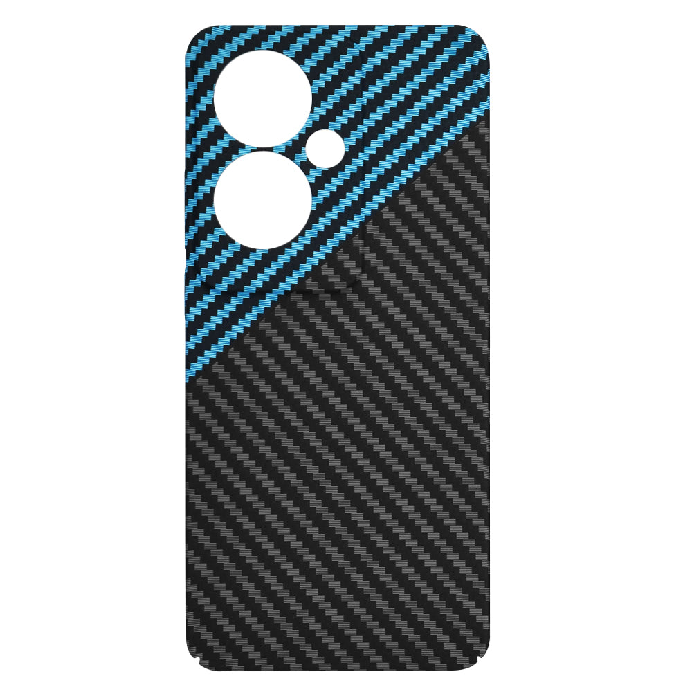 Capa para Oppo Reno11 F, Techsuit, Carbonite FiberShell, Preto Azul