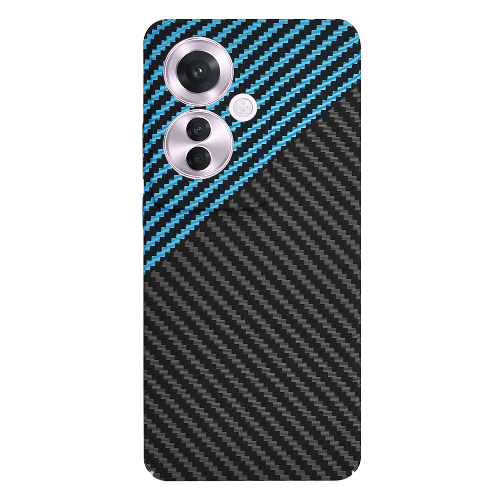 Capa para Oppo Reno11 F, Techsuit, Carbonite FiberShell, Preto Azul