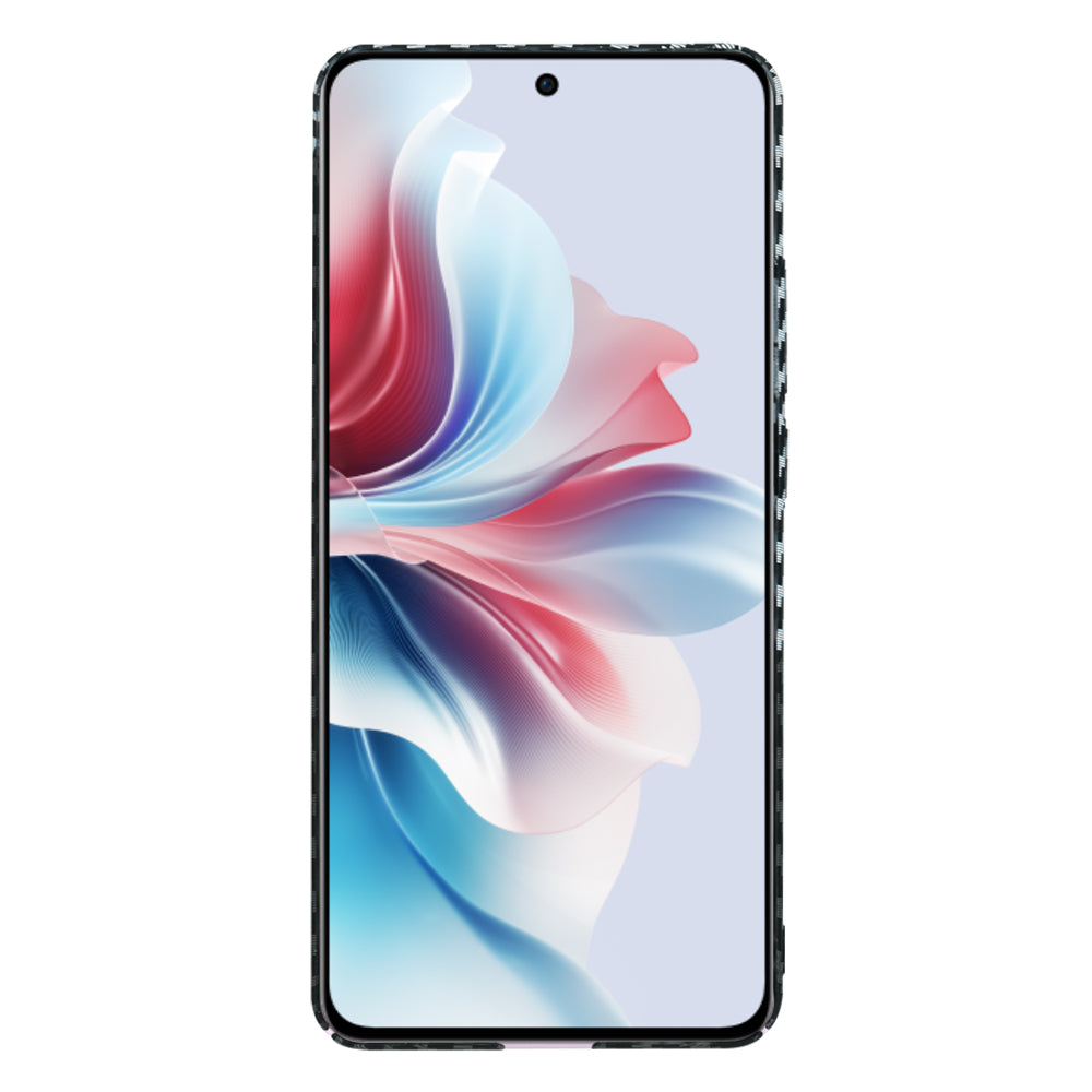 Capa para Oppo Reno11 F, Techsuit, Carbonite FiberShell, Preto Cinzento