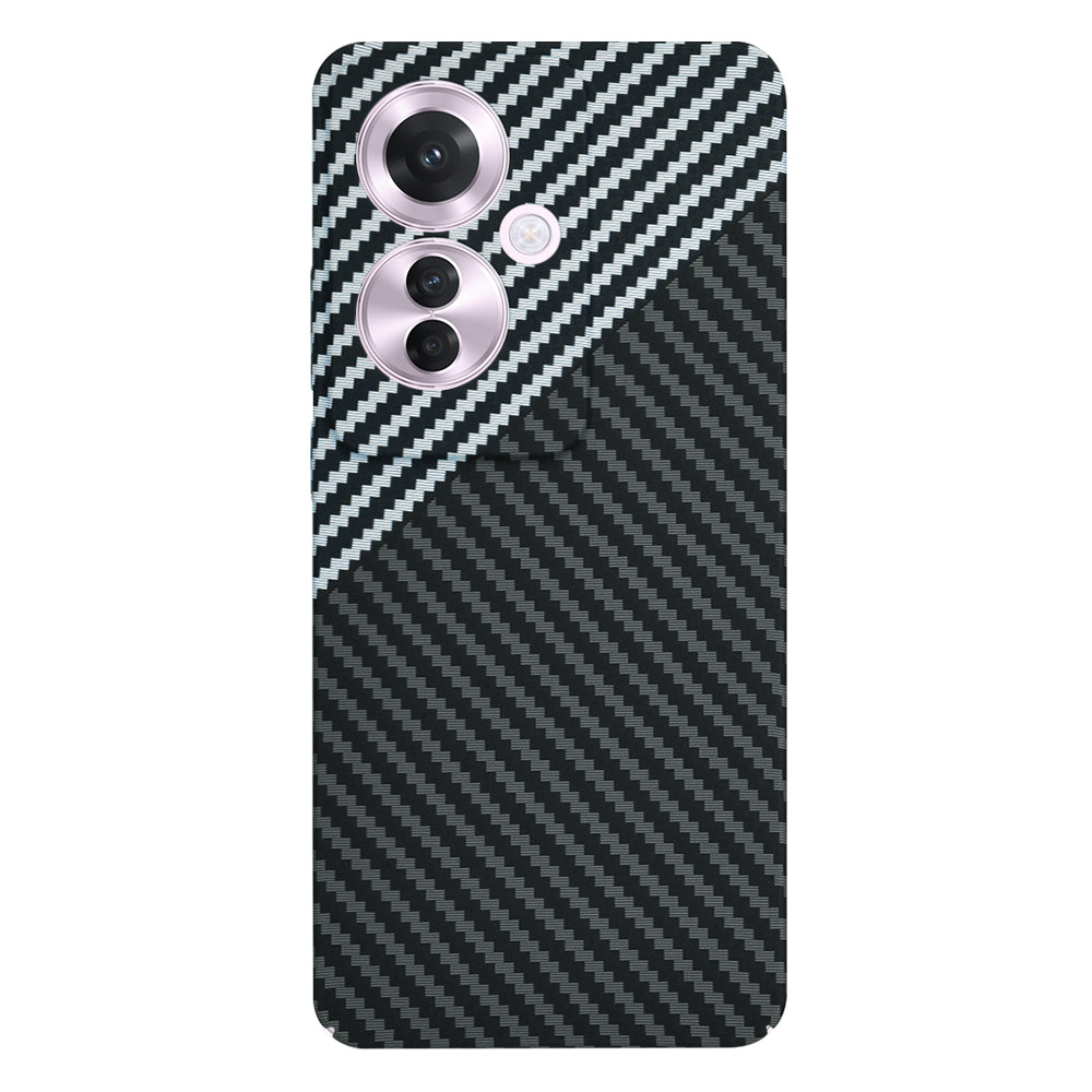 Capa para Oppo Reno11 F, Techsuit, Carbonite FiberShell, Preto Cinzento