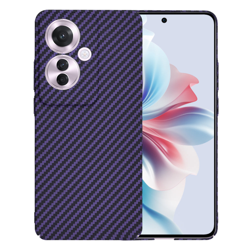 Capa para Oppo Reno11 F, Techsuit, Carbonite FiberShell, Roxo