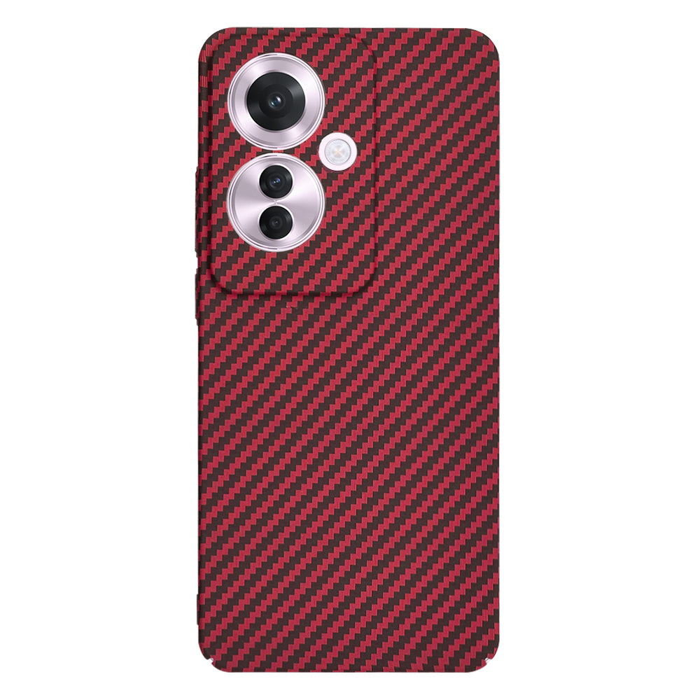 Capa para Oppo Reno11 F, Techsuit, Carbonite FiberShell, Vermelha
