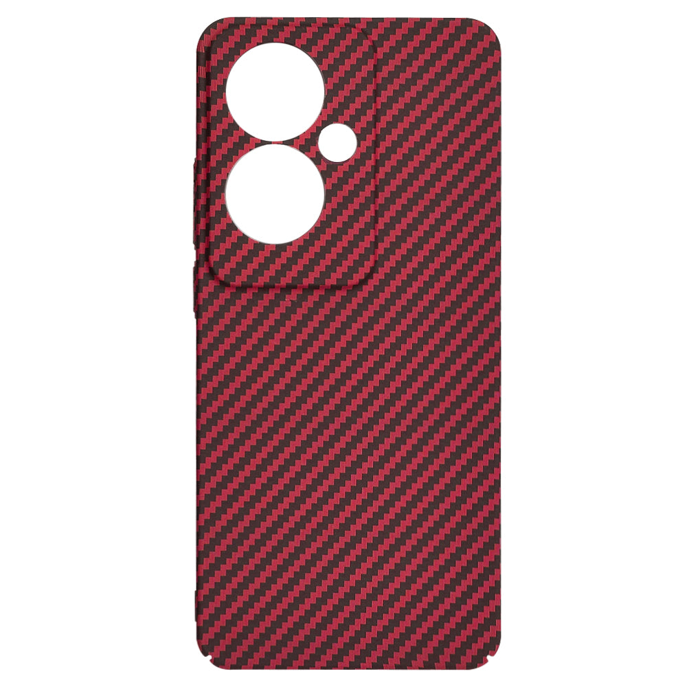 Capa para Oppo Reno11 F, Techsuit, Carbonite FiberShell, Vermelha