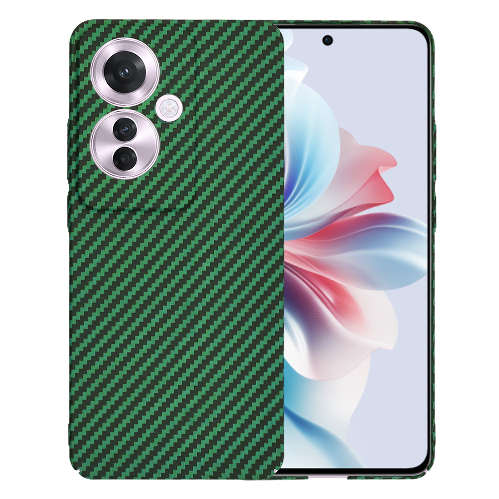 Capa para Oppo Reno11 F, Techsuit, Carbonite FiberShell, Verde