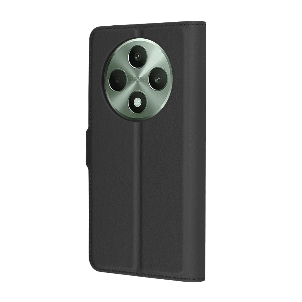 Capa para Oppo Reno12 FS 5G / Reno12 FS 4G / Reno12 F 4G / Reno12 F, Techsuit, Folio em Pele, Preta