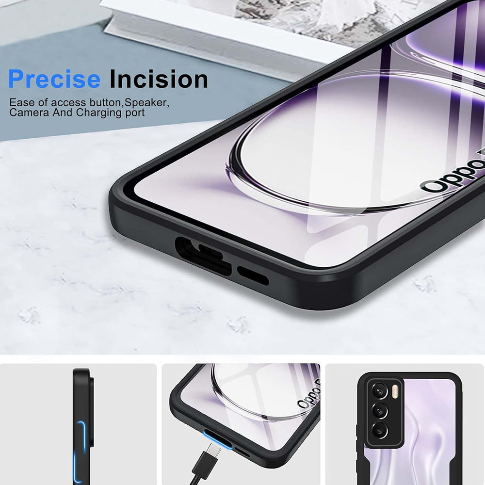 Capa para Oppo Reno12 Pro, Techsuit, ColorVerse 360, Preta