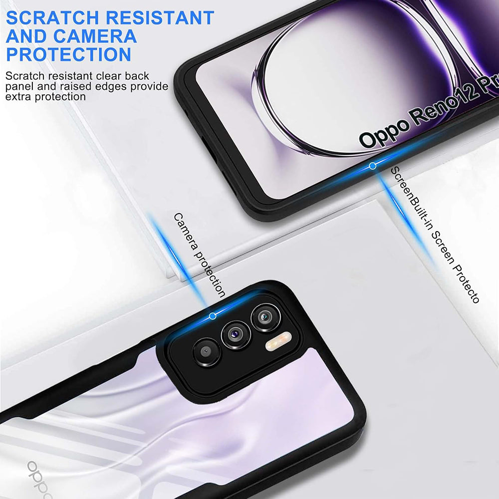 Capa para Oppo Reno12 Pro, Techsuit, ColorVerse 360, Preta