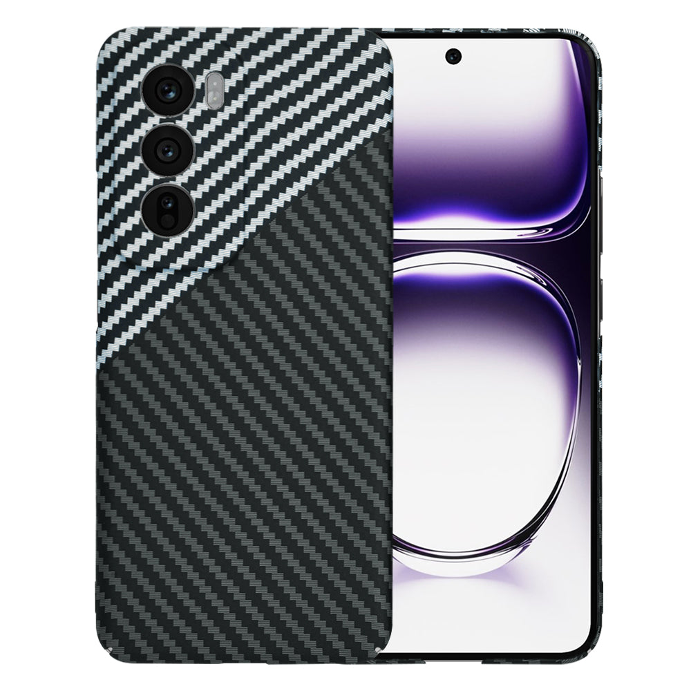 Capa para Oppo Reno12, Techsuit, Carbonite FiberShell, Preto Cinzento