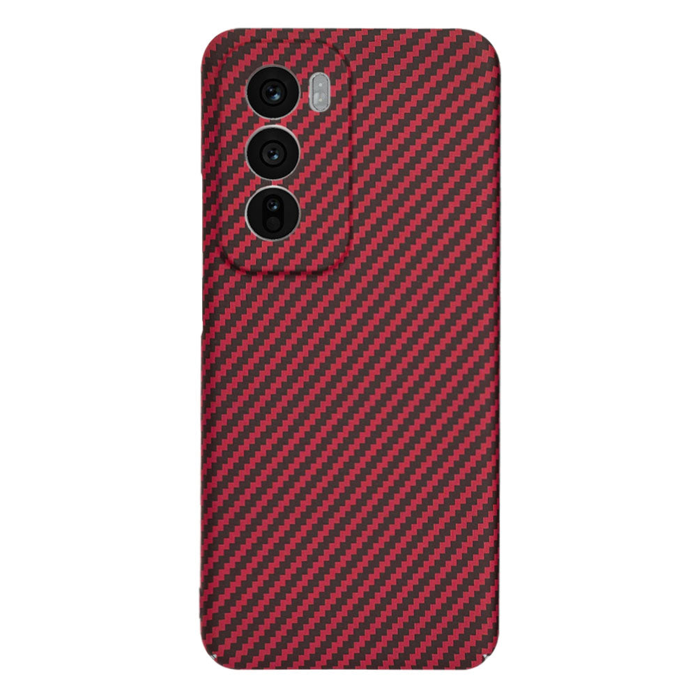 Capa para Oppo Reno12, Techsuit, Carbonite FiberShell, Vermelha