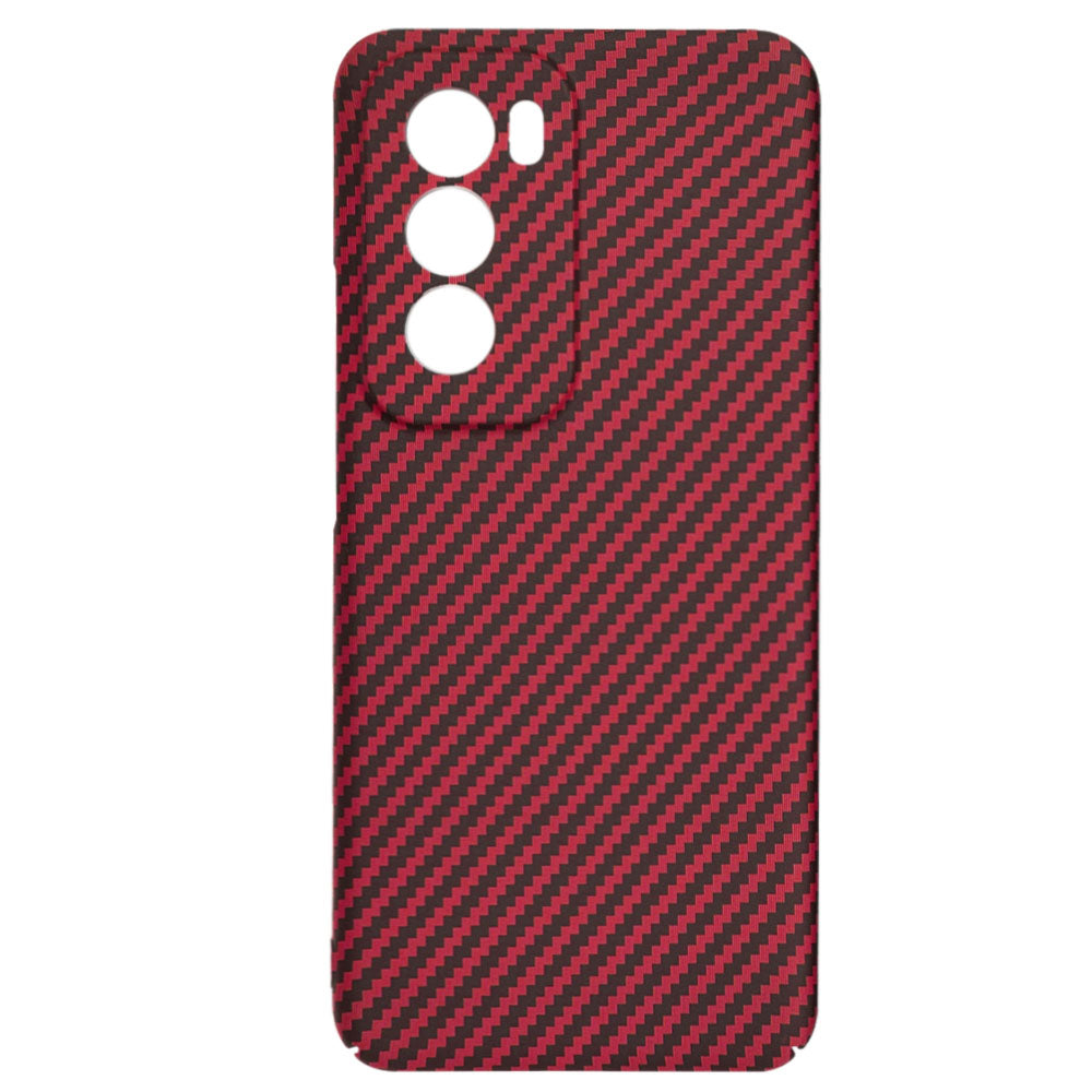 Capa para Oppo Reno12, Techsuit, Carbonite FiberShell, Vermelha
