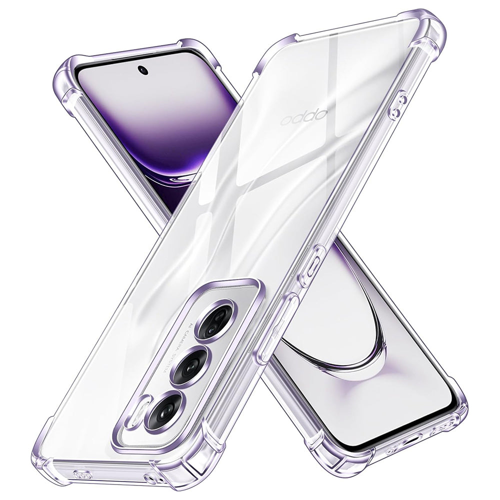 Capa para Oppo Reno12, Techsuit, Transparente à Prova de Choques, Transparente