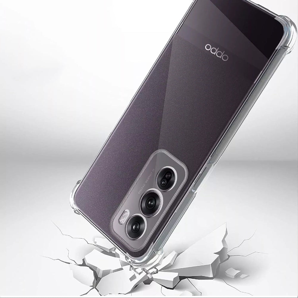 Capa para Oppo Reno12, Techsuit, Transparente à Prova de Choques, Transparente