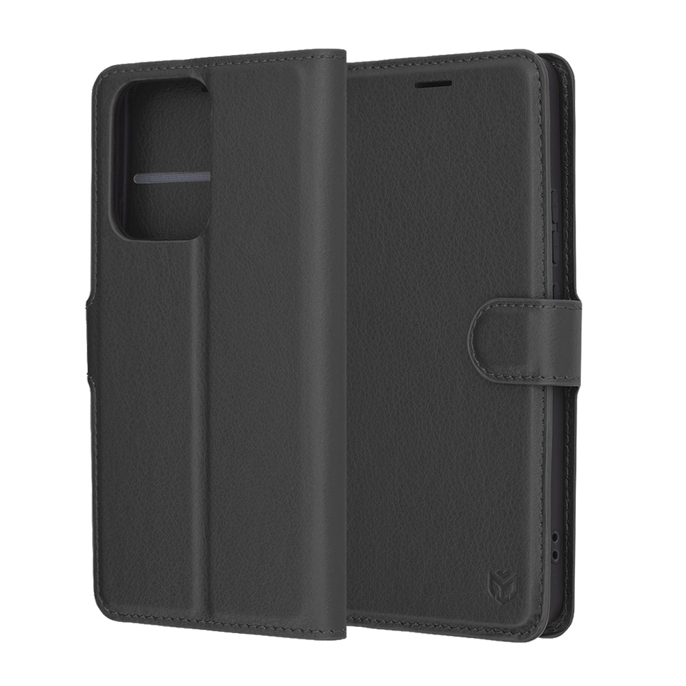 Capa para Oppo Reno13 FS 5G / Reno13 F 4G / Reno13 F, Techsuit, Folio de Couro, Preta