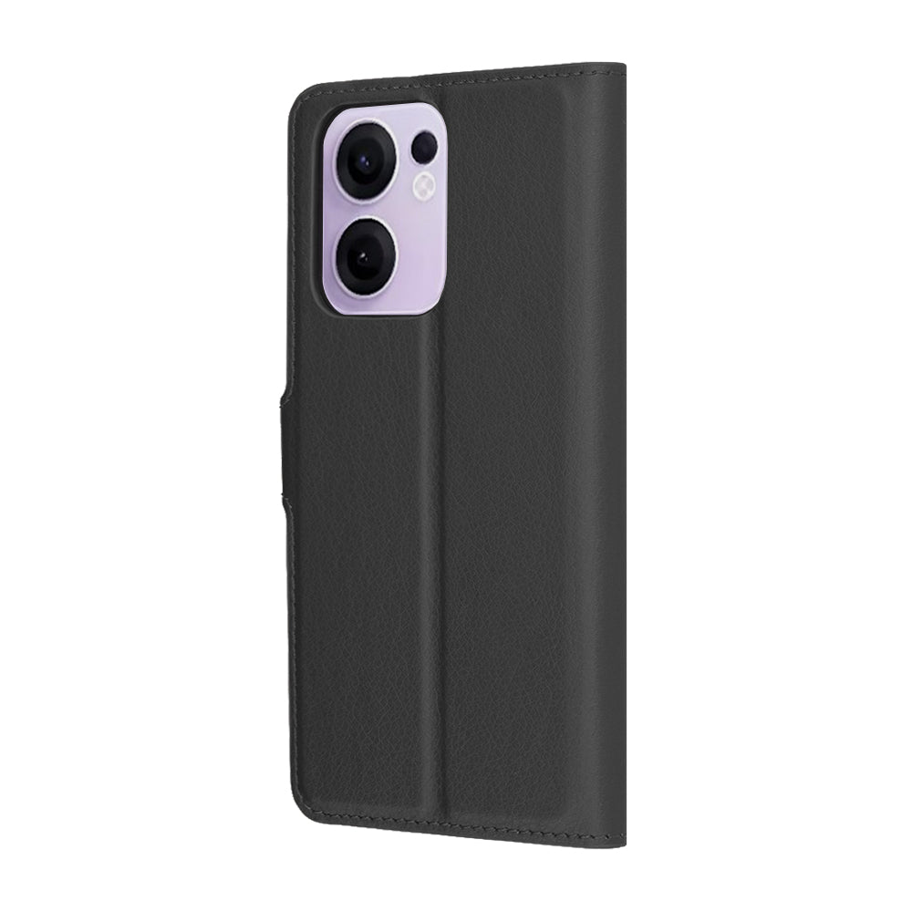 Capa para Oppo Reno13 FS 5G / Reno13 F 4G / Reno13 F, Techsuit, Folio de Couro, Preta