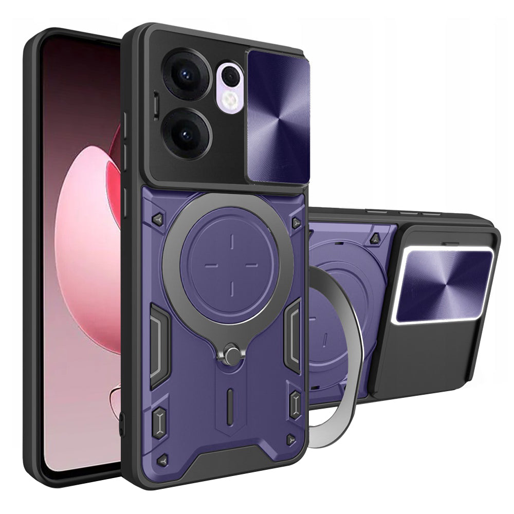 Capa para Oppo Reno13 FS 5G / Reno13 F 4G / Reno13 F, Techsuit, CamGuard Pro, Roxo