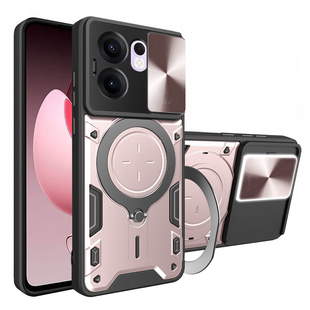 Capa para Oppo Reno13 FS 5G / Reno13 F 4G / Reno13 F, Techsuit, CamGuard Pro, Rosa Dourado