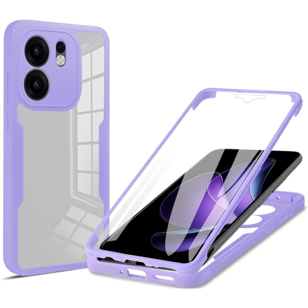 Capa para Oppo Reno13 FS 5G / Reno13 F 4G / Reno13 F, Techsuit, ColorVerse 360, Roxo