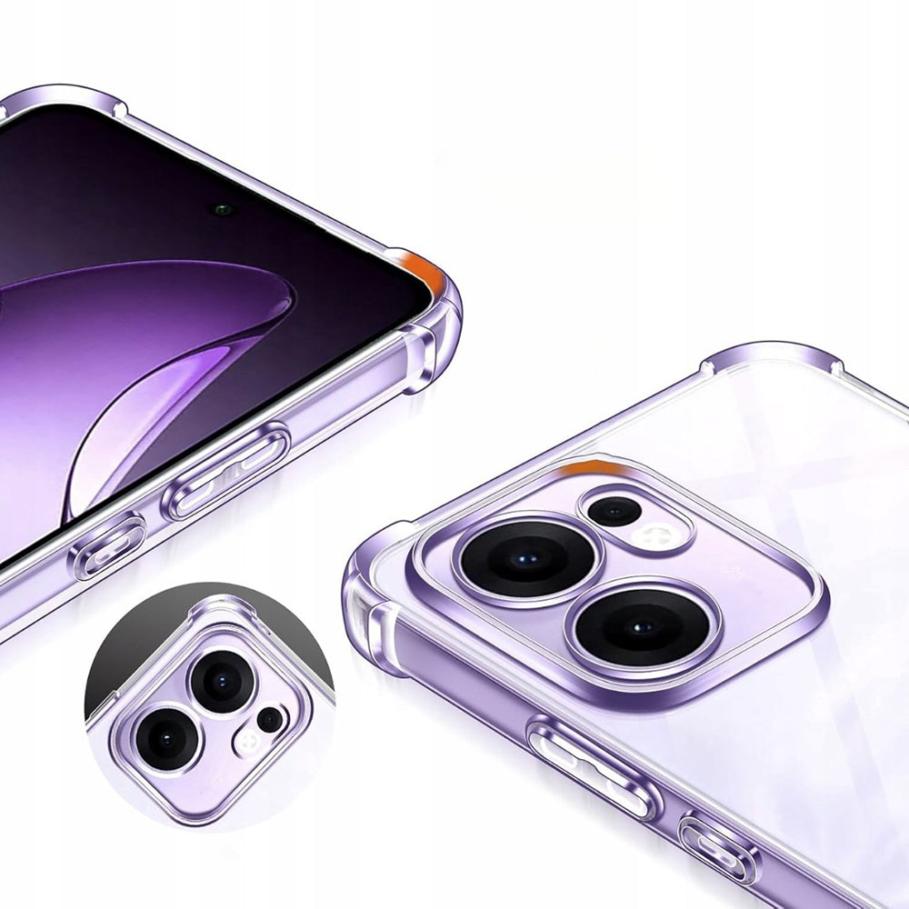 Capa para Oppo Reno13 FS 5G / Reno13 F 4G / Reno13 F, Techsuit, Transparente Antichoque