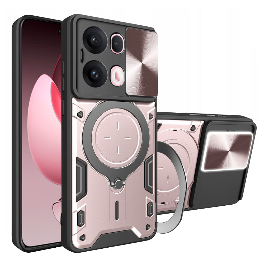 Capa para Oppo Reno13 Pro, Techsuit, CamGuard Pro, Rosa Dourado