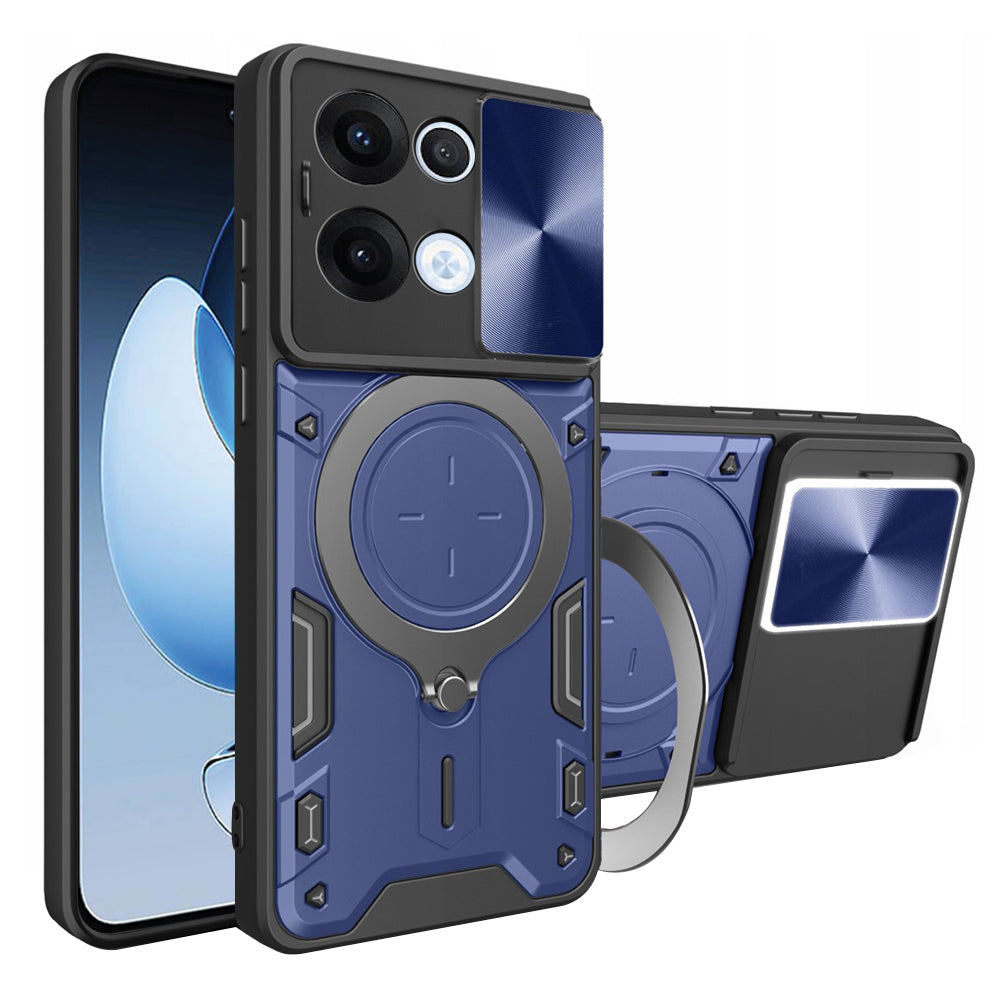 Capa para Oppo Reno13, Techsuit, CamGuard Pro, Azul