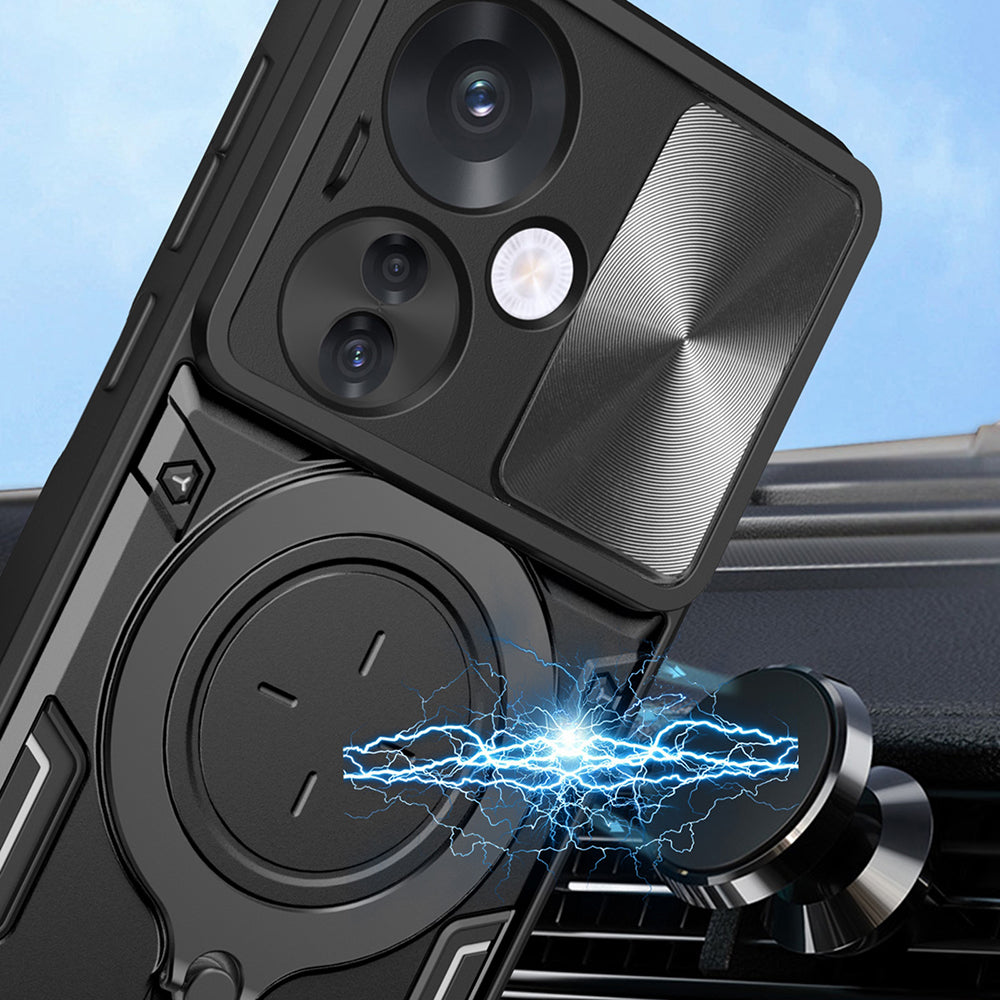 Capa para Oppo Reno13, Techsuit, CamGuard Pro, Preta