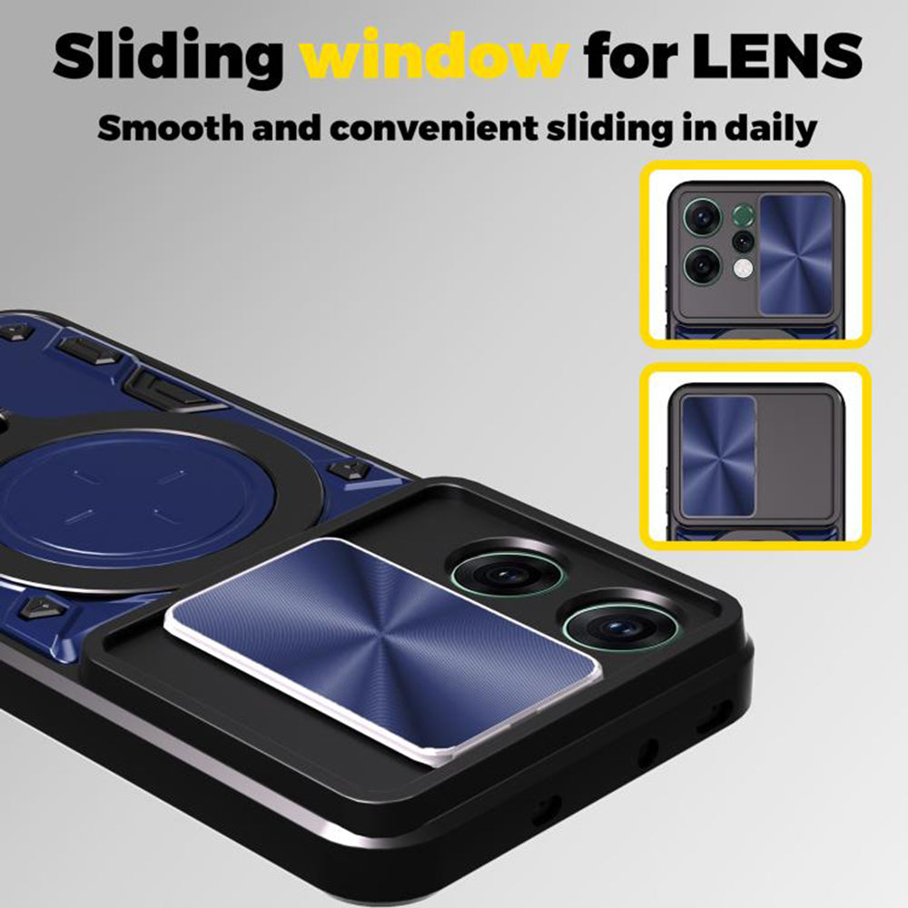 Capa para Oppo Reno14 Pro, Techsuit, CamGuard Pro, Preta