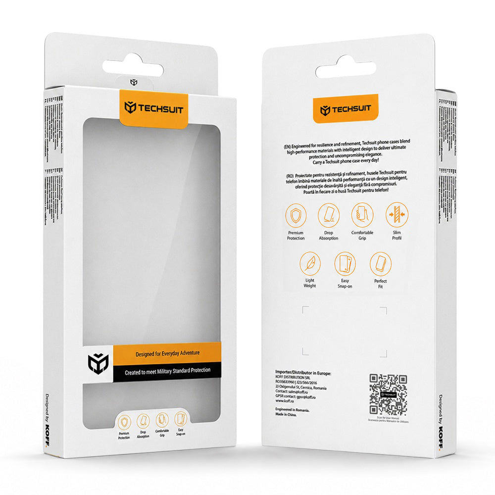 Capa para Oppo Reno16 F / Reno16 FS, Techsuit, CamGuard Pro, Vermelha