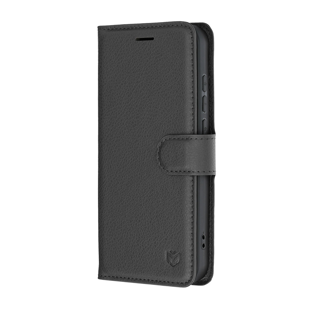 Capa para Oppo Reno16 / Reno16 Pro, Techsuit, Leather Folio, Preta